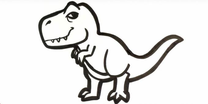 Jak narysować tyranozaura