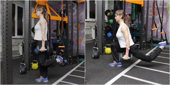 pętle do praktyki: split squat