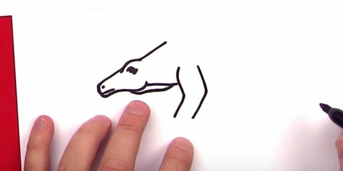 Jak narysować stegozaura: dodaj część łapy