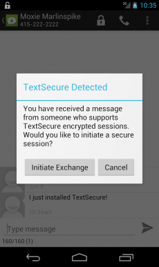 TextSecure wysyła zaszyfrowane SMS-ki