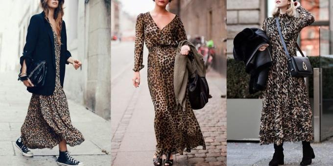 Moda wieczorowa 2019 z leopard print