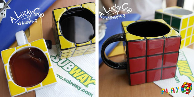 Zabawny kubek: kubka Kostka Rubika