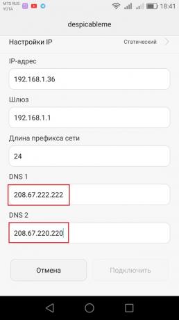 Jak skonfigurować serwer DNS-na Androida