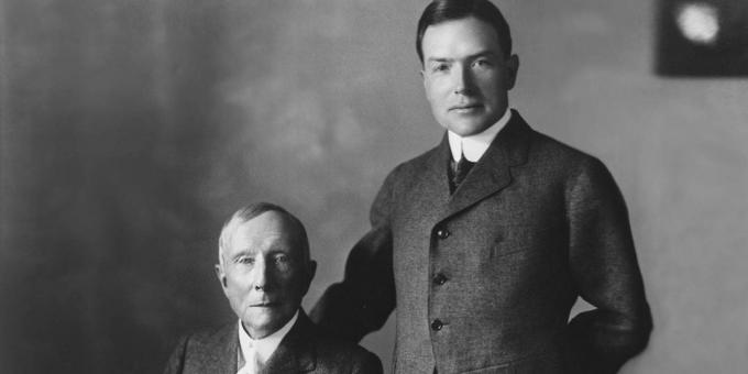 John D. Rockefeller i jego syn John