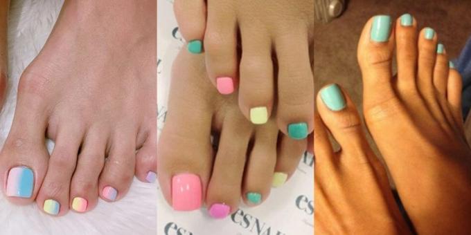 Trendy pedicure 2018: Pastele we wszystkich jej przejawach