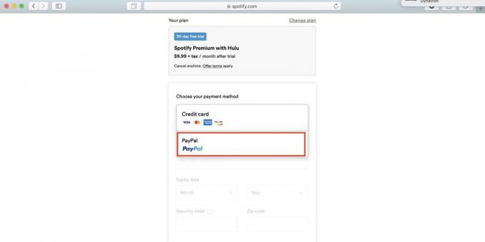 Jak korzystać z Spotify w Rosji: wybierz metodę płatności PayPal oraz podaj szczegóły konta US
