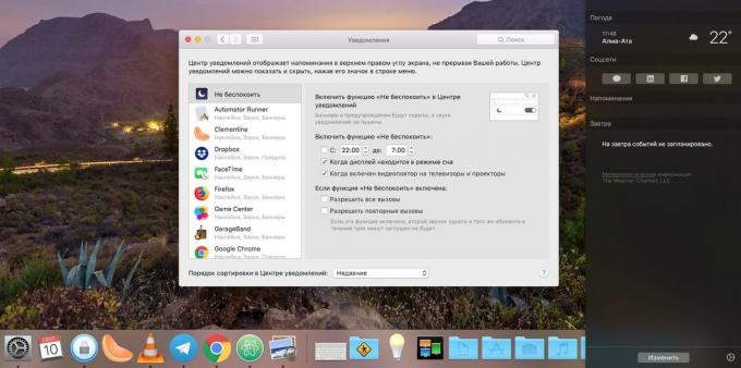 MacOS Ustawienia systemowe: Aby otworzyć ustawienia powiadomień