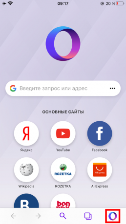 Jak włączyć tryb incognito w Operze Touch na iPhonie