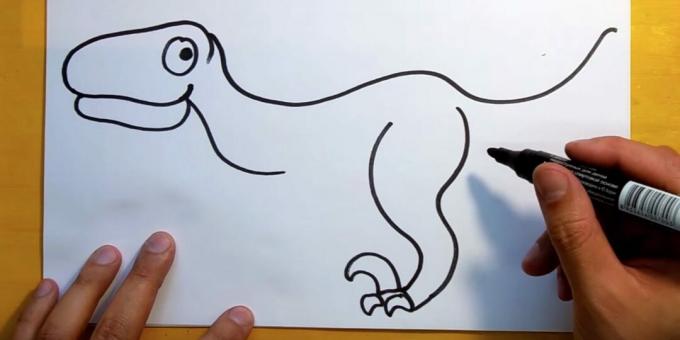 Jak narysować dinozaura: narysuj pazury