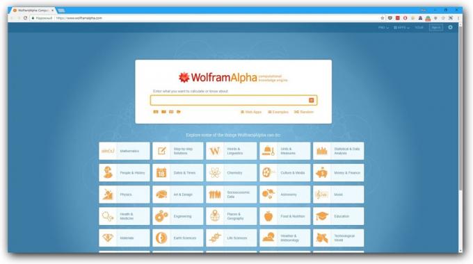 Większość wyszukiwarek: Wolfram | alfa