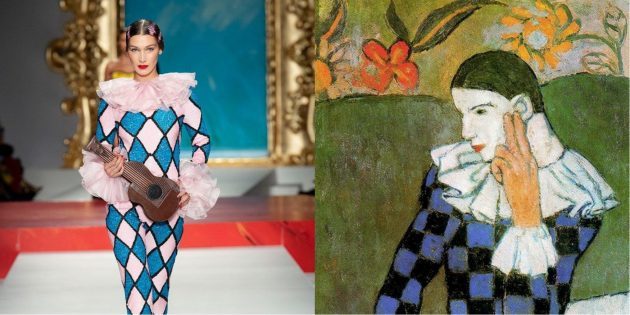 Model Moschino i Picasso „Krzywa Arlekin”