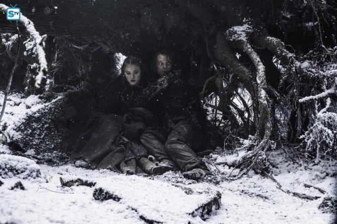 Theon i Sansa ucieczka od pościgu