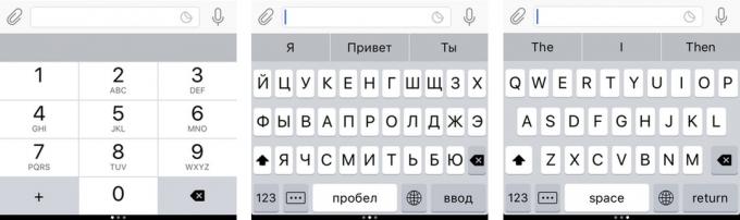 „Yandex. Keyboard „: układ