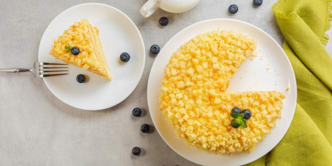 Włoskie ciasto „Mimoza”