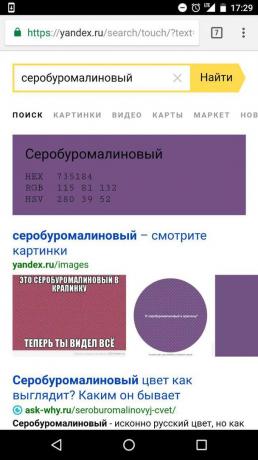 „Yandex”: Szukaj kolorach