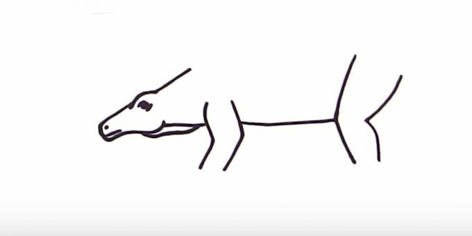 Jak narysować stegozaura: dodaj brzuch i tylną nogę