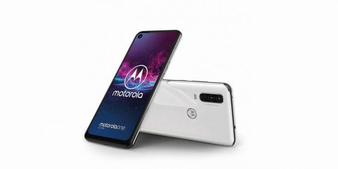 Biała Motorola jedną akcję