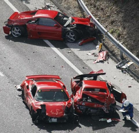 Wypadek z Ferrari