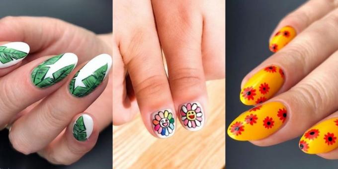 Fashion Nails 2019: motywy roślinne