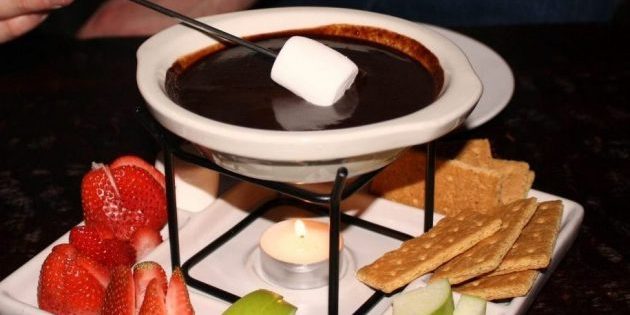 Ciemna czekolada: czekolada fondue z pomarańczy