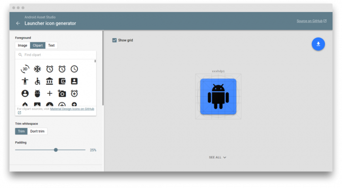 Android aktywami Studio: tworzenie ikon