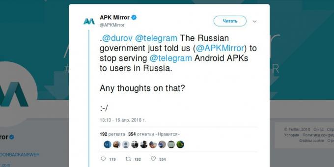 Jak zainstalować telegramu na Androida: APKMirror