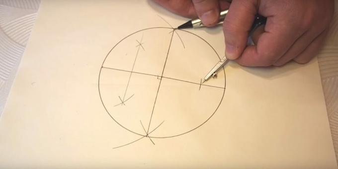 Jak narysować pięcioramienną gwiazdę: zmierz odległość