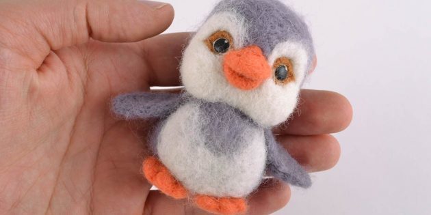 Pingwin w technice filcowania