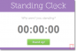 StandingClock: śledzenia czasu w pozycji stojącej