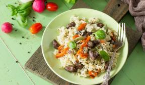 Ryż z sercami i warzywami