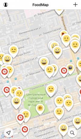 FoodMap: Szukaj placówki w innym mieście