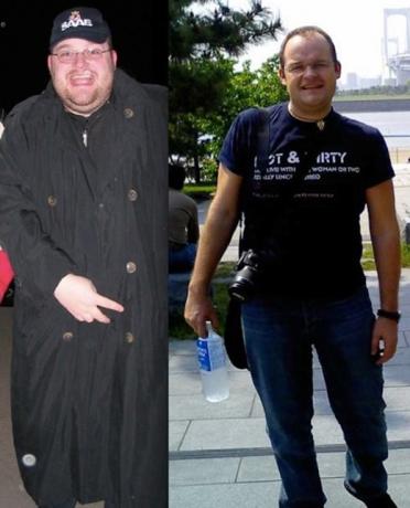 Vladimir „przed” i „po” utracie wagi 