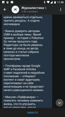 telegram do android: ciemny tematu