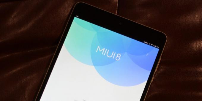 Xiaomi Mi Pad 3: własność powłoki MIUI
