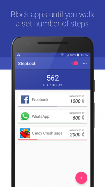 StepLock - ścisłe krokomierz dla Androida