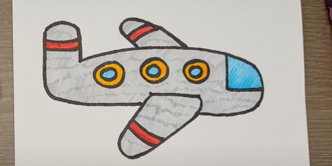 Jak narysować samolot: rysowanie samolotu pisakami