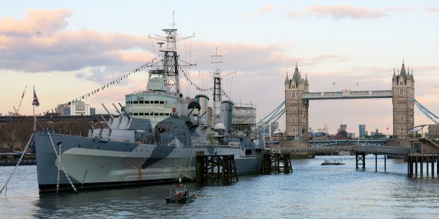 Londyn atrakcje: krążownik „Belfast”