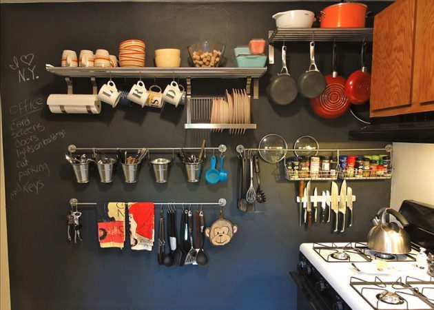 Małe projektowanie kuchni: systemy zawieszenia