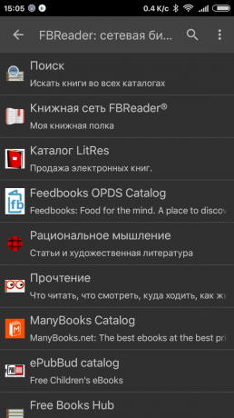 FBReader: biblioteka sieciowa