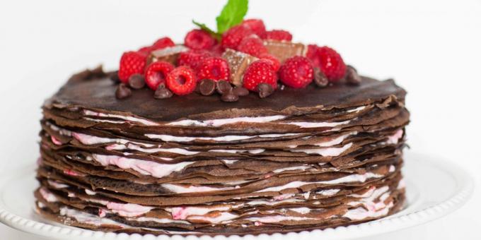 Przepisy: naleśnik ciasto z kakao i jagód