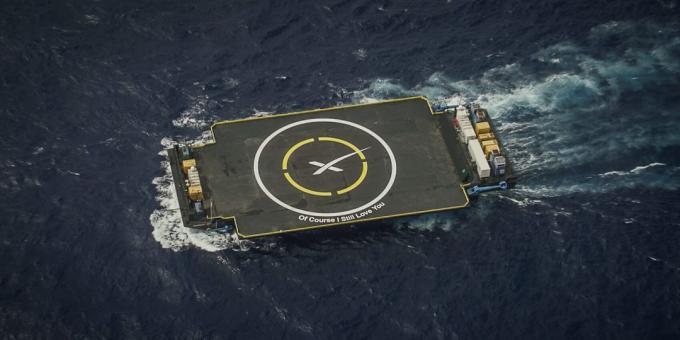 SpaceX pływającą platformę