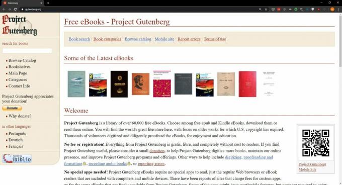 Skąd pobrać książki: Project Gutenberg