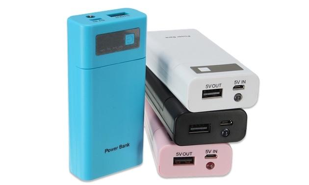 Fashion-Universal-Multicolor-Portable-5V-1A-USB-DIY-Power-Bank-2X-18650-Battery-ładowarka-Case-Kit
