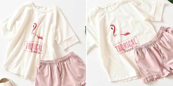 Piżama z flamingami