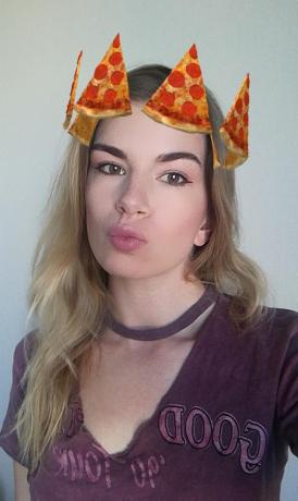 15 niezwykłych masek historie Instagram: Pizza