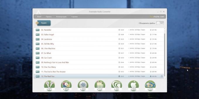 Audio Converter dla Windows, MacOS i Linux: Freemake Audio Converter