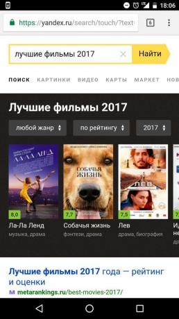 „Yandex”: najlepsze filmy roku,