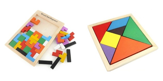 prezenty dla dzieci na Nowy Rok: drewniane tetris