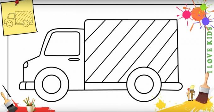 Jak narysować ciężarówkę