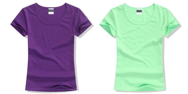 Podstawowe damskie koszulki z europejskich sklepów: Podstawowa koszulka z O-shaped ustach